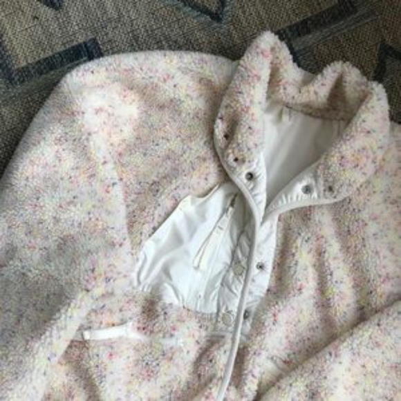 Free People Hit the Slopes Fleece Jacket in Confetti Combo, size XS, no flaws - Picture 2 of 5